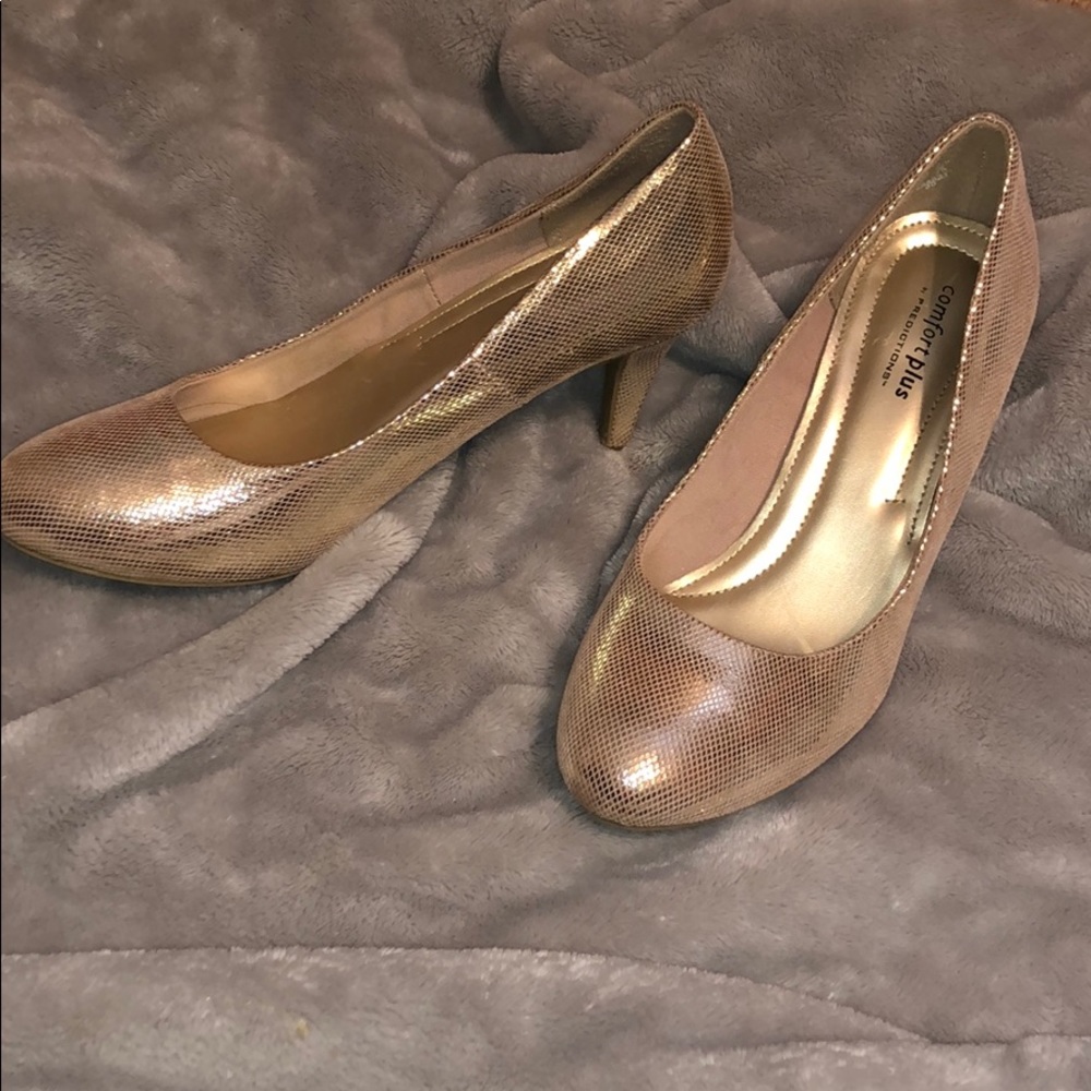 Gold High Heels